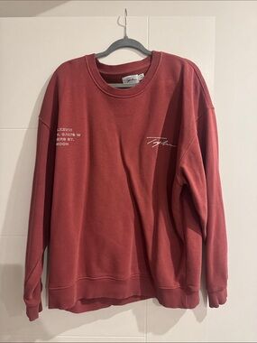 Taylor Brick Red Men’s Crewneck Sweatshirt